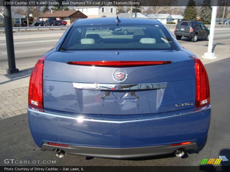 Blue Diamond Tri-Coat / Light Titanium/Ebony 2009 Cadillac CTS 4 AWD Sedan