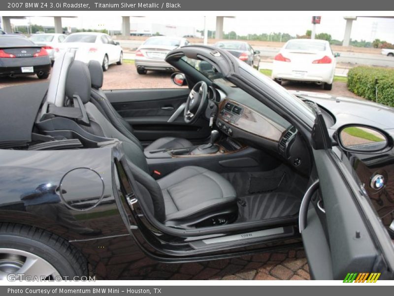Titanium Silver Metallic / Black 2007 BMW Z4 3.0i Roadster