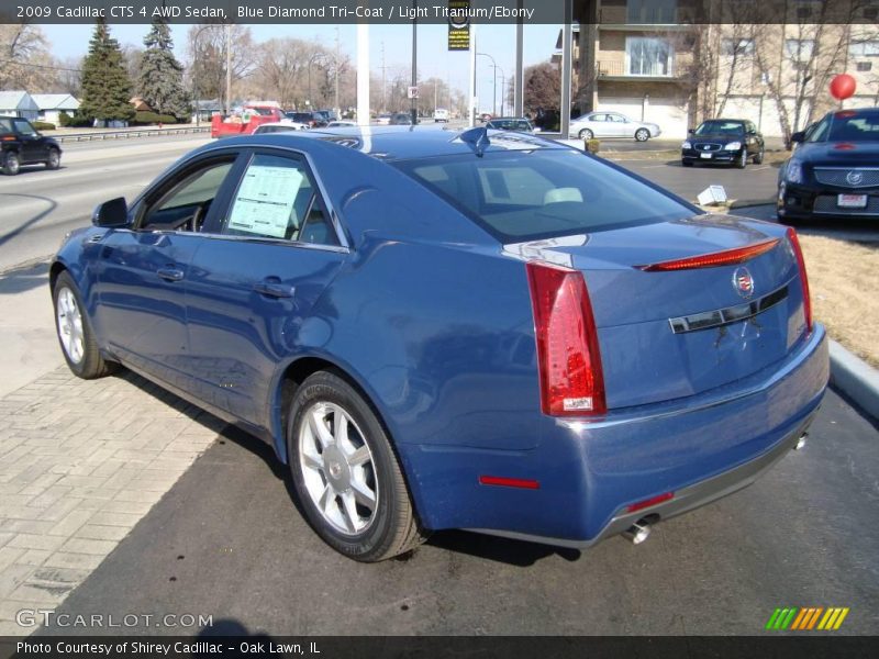 Blue Diamond Tri-Coat / Light Titanium/Ebony 2009 Cadillac CTS 4 AWD Sedan