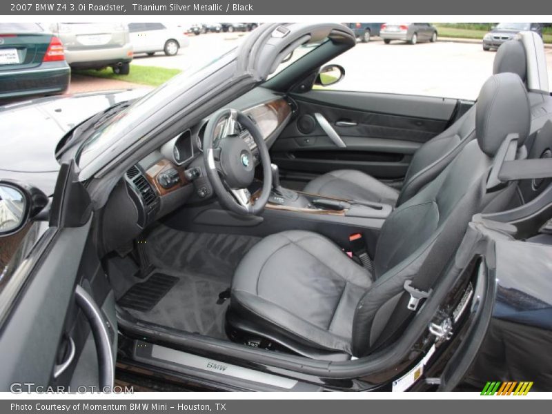 Titanium Silver Metallic / Black 2007 BMW Z4 3.0i Roadster