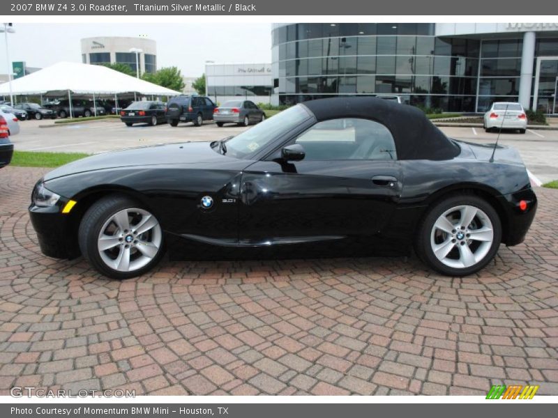 Titanium Silver Metallic / Black 2007 BMW Z4 3.0i Roadster