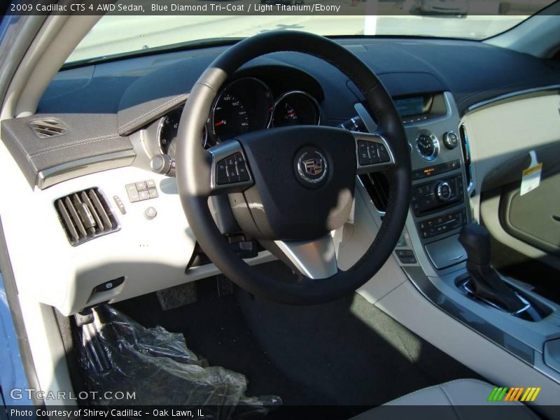 Blue Diamond Tri-Coat / Light Titanium/Ebony 2009 Cadillac CTS 4 AWD Sedan