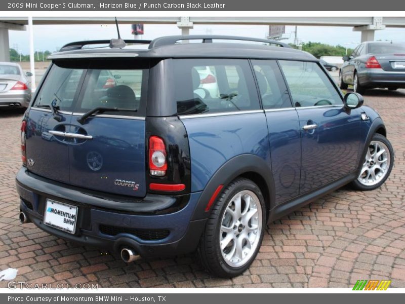 Horizon Blue / Punch Carbon Black Leather 2009 Mini Cooper S Clubman
