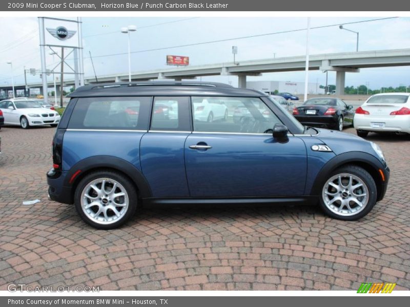 Horizon Blue / Punch Carbon Black Leather 2009 Mini Cooper S Clubman