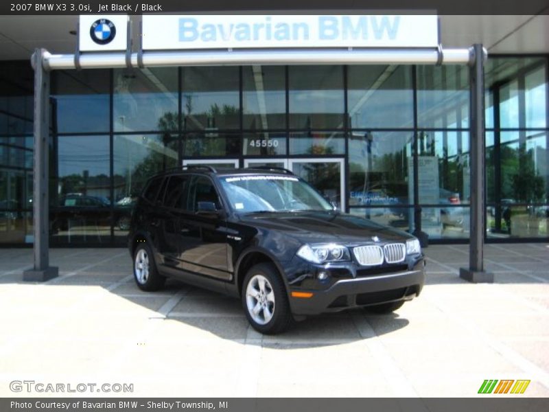 Jet Black / Black 2007 BMW X3 3.0si