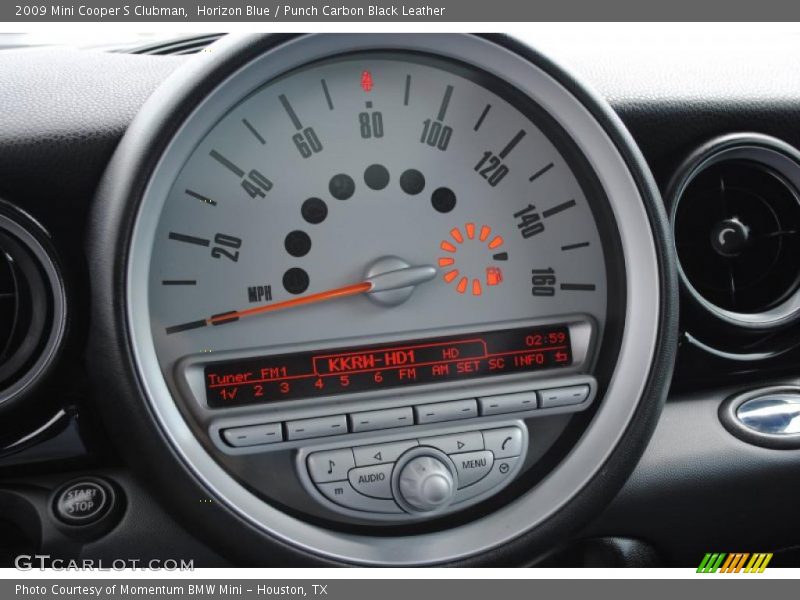 Horizon Blue / Punch Carbon Black Leather 2009 Mini Cooper S Clubman