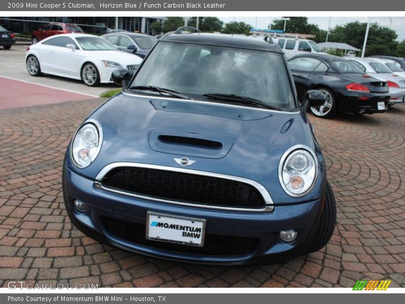 Horizon Blue / Punch Carbon Black Leather 2009 Mini Cooper S Clubman