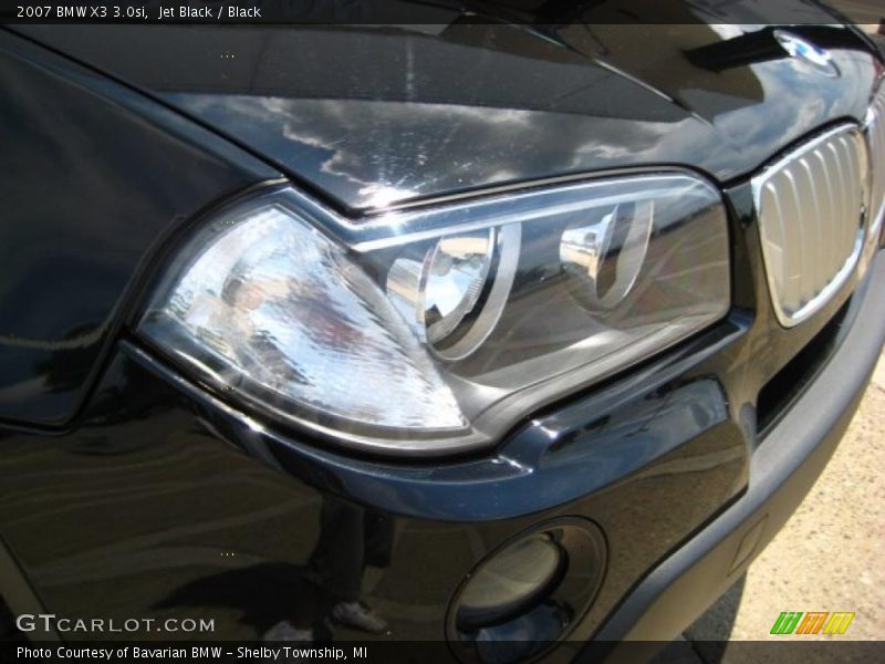 Jet Black / Black 2007 BMW X3 3.0si