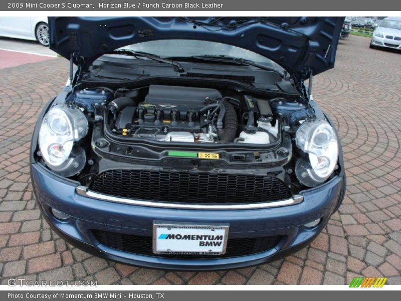 Horizon Blue / Punch Carbon Black Leather 2009 Mini Cooper S Clubman