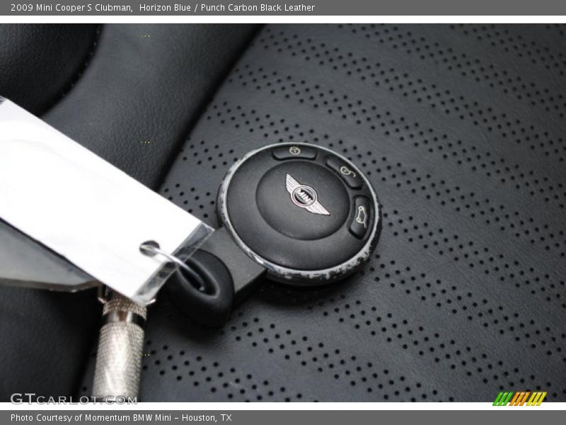 Horizon Blue / Punch Carbon Black Leather 2009 Mini Cooper S Clubman