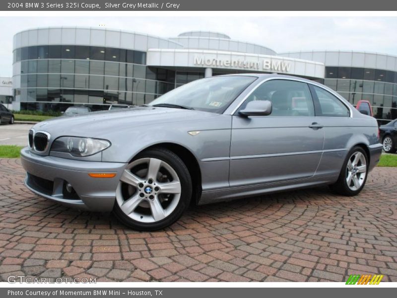 Silver Grey Metallic / Grey 2004 BMW 3 Series 325i Coupe