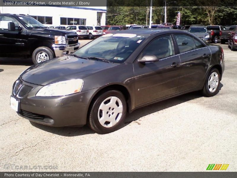 Granite Metallic / Ebony 2007 Pontiac G6 Sedan
