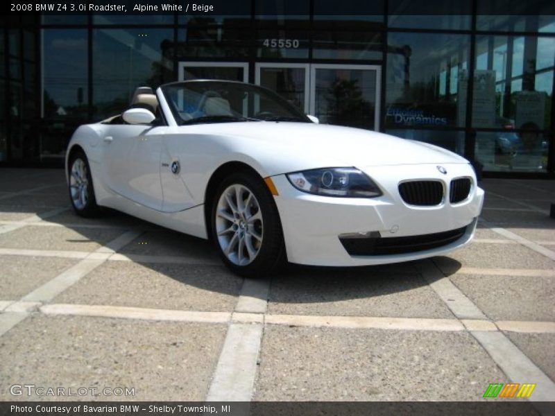 Alpine White / Beige 2008 BMW Z4 3.0i Roadster