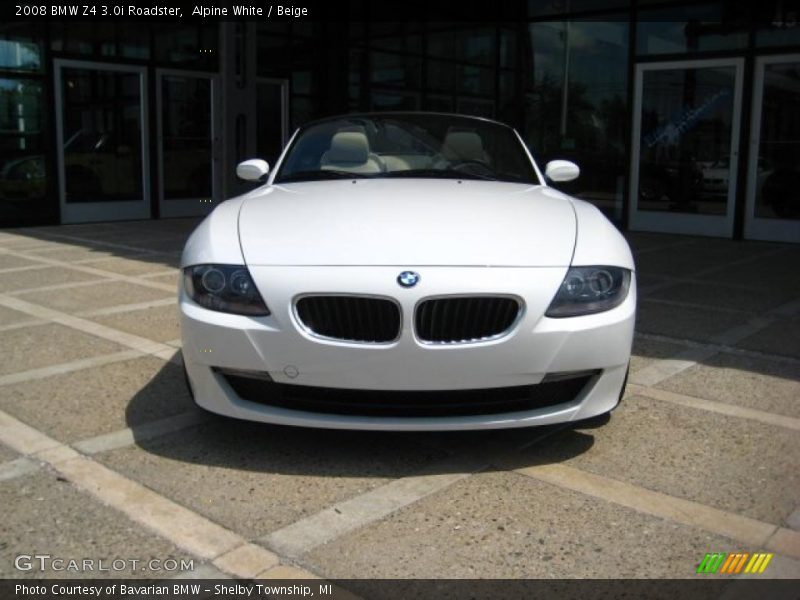 Alpine White / Beige 2008 BMW Z4 3.0i Roadster