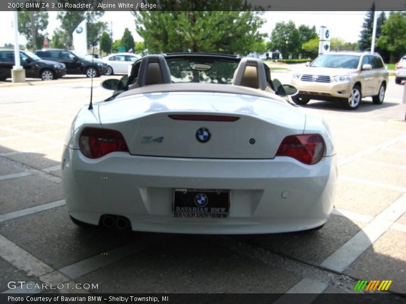 Alpine White / Beige 2008 BMW Z4 3.0i Roadster