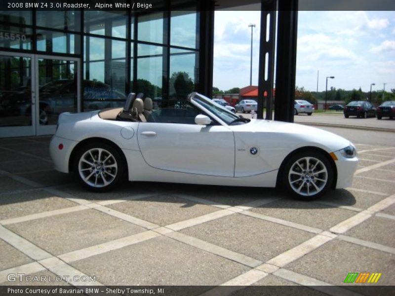 Alpine White / Beige 2008 BMW Z4 3.0i Roadster