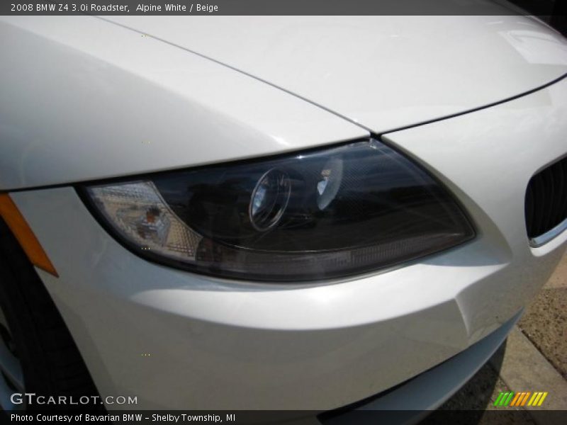 Alpine White / Beige 2008 BMW Z4 3.0i Roadster