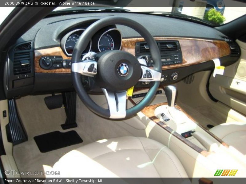 Alpine White / Beige 2008 BMW Z4 3.0i Roadster