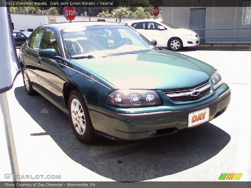 Dark Jade Green Metallic / Neutral 2001 Chevrolet Impala