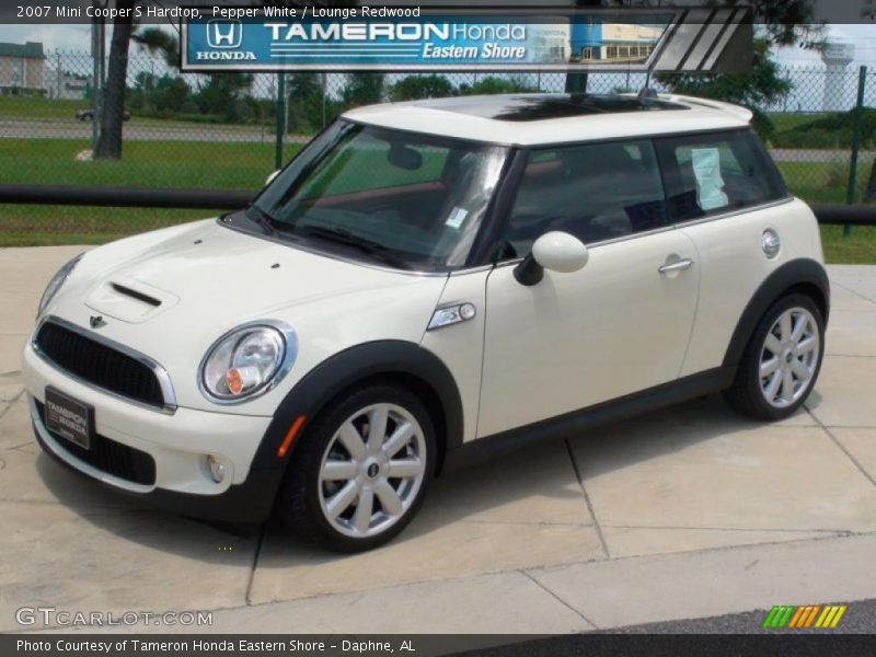 Pepper White / Lounge Redwood 2007 Mini Cooper S Hardtop