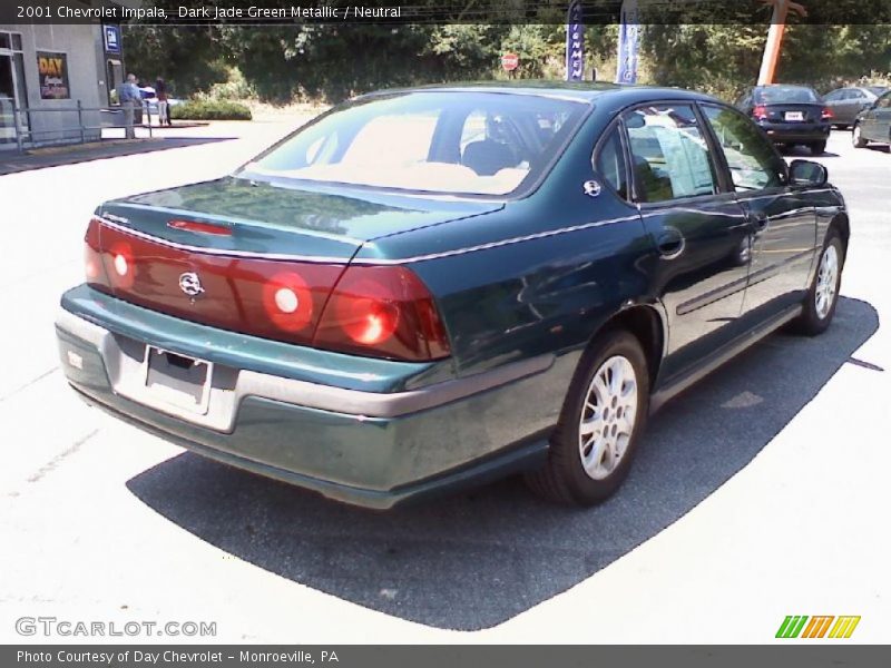 Dark Jade Green Metallic / Neutral 2001 Chevrolet Impala