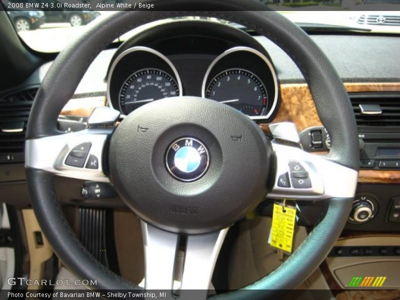 Alpine White / Beige 2008 BMW Z4 3.0i Roadster