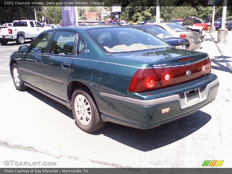 Dark Jade Green Metallic / Neutral 2001 Chevrolet Impala