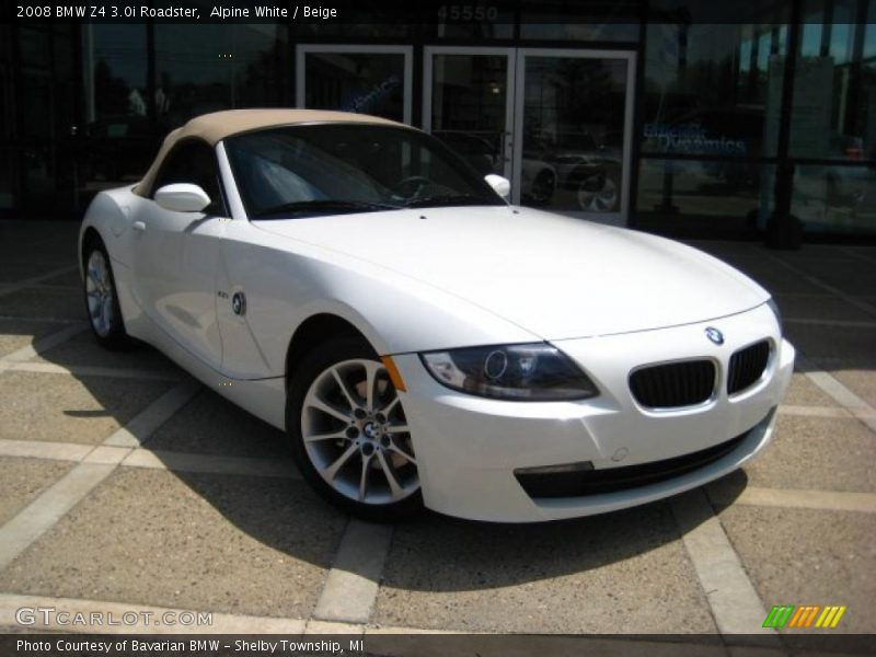 Alpine White / Beige 2008 BMW Z4 3.0i Roadster
