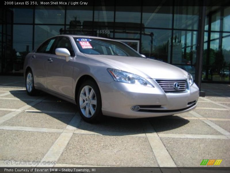 Moon Shell Mica / Light Gray 2008 Lexus ES 350