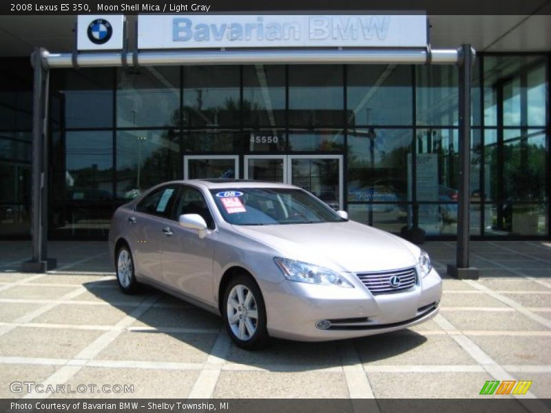 Moon Shell Mica / Light Gray 2008 Lexus ES 350