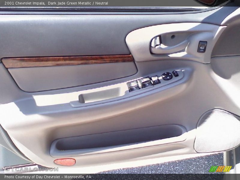 Dark Jade Green Metallic / Neutral 2001 Chevrolet Impala