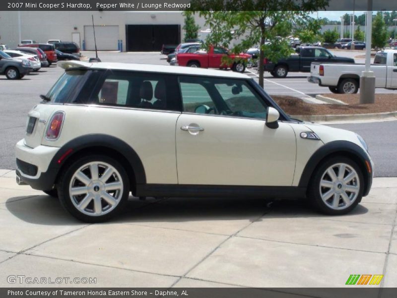 Pepper White / Lounge Redwood 2007 Mini Cooper S Hardtop