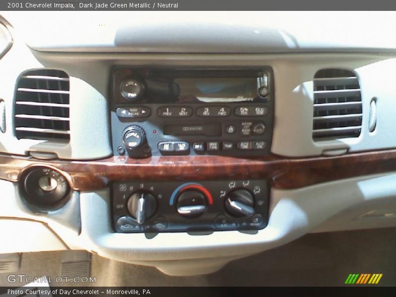 Dark Jade Green Metallic / Neutral 2001 Chevrolet Impala