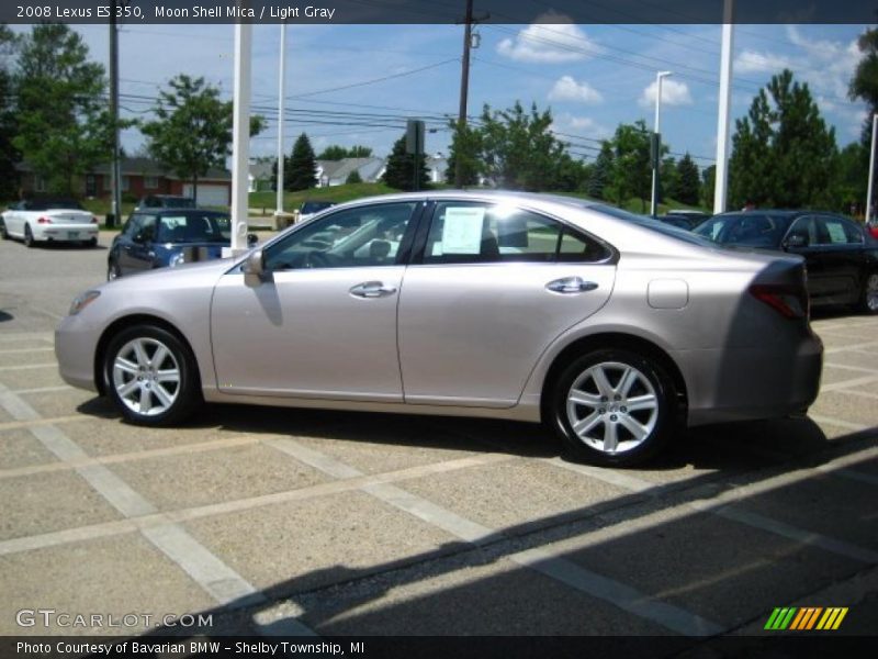 Moon Shell Mica / Light Gray 2008 Lexus ES 350