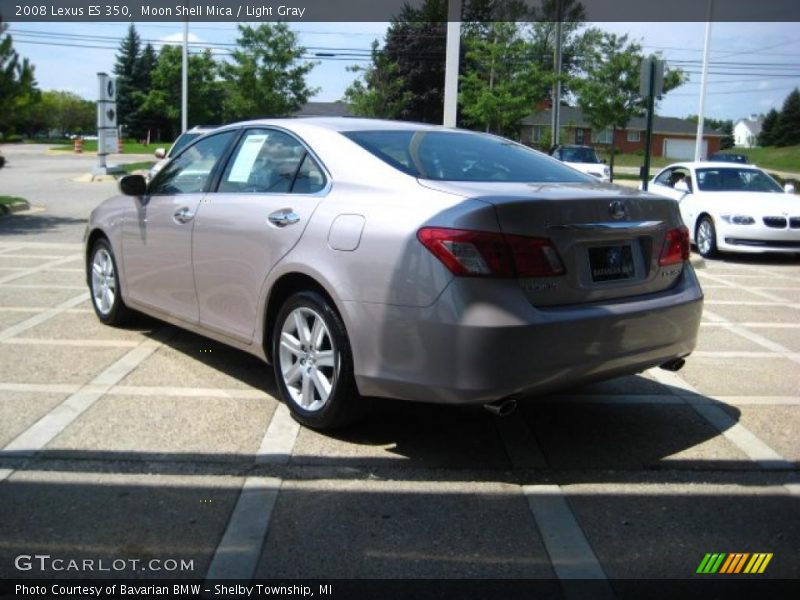 Moon Shell Mica / Light Gray 2008 Lexus ES 350