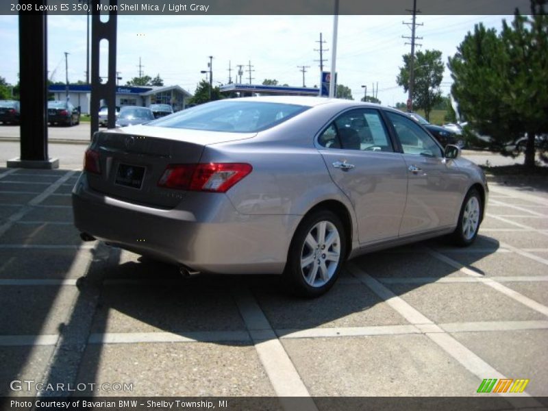 Moon Shell Mica / Light Gray 2008 Lexus ES 350