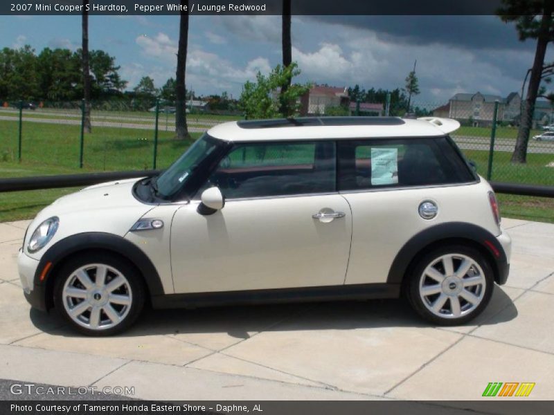 Pepper White / Lounge Redwood 2007 Mini Cooper S Hardtop