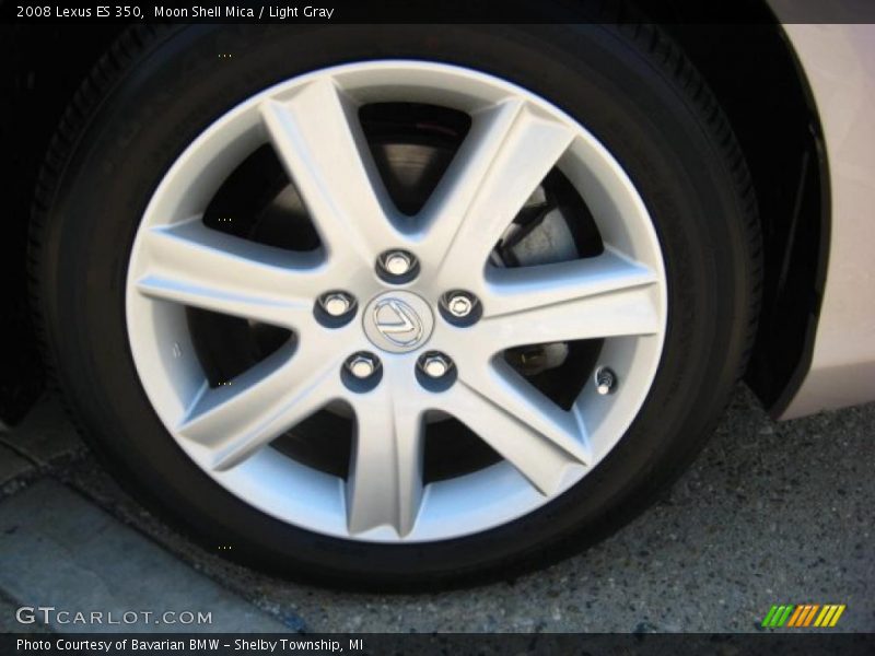 Moon Shell Mica / Light Gray 2008 Lexus ES 350