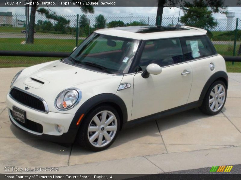 Pepper White / Lounge Redwood 2007 Mini Cooper S Hardtop