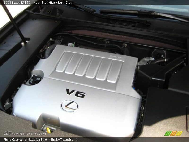 Moon Shell Mica / Light Gray 2008 Lexus ES 350