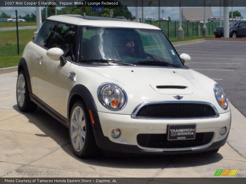 Pepper White / Lounge Redwood 2007 Mini Cooper S Hardtop