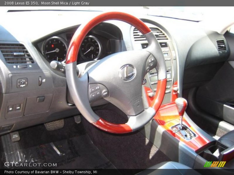 Moon Shell Mica / Light Gray 2008 Lexus ES 350