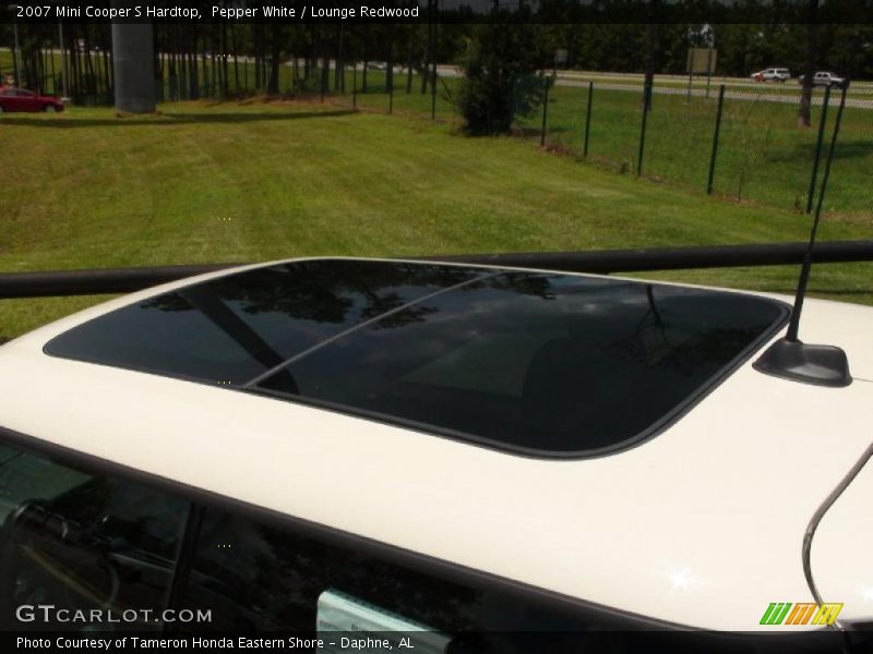Pepper White / Lounge Redwood 2007 Mini Cooper S Hardtop