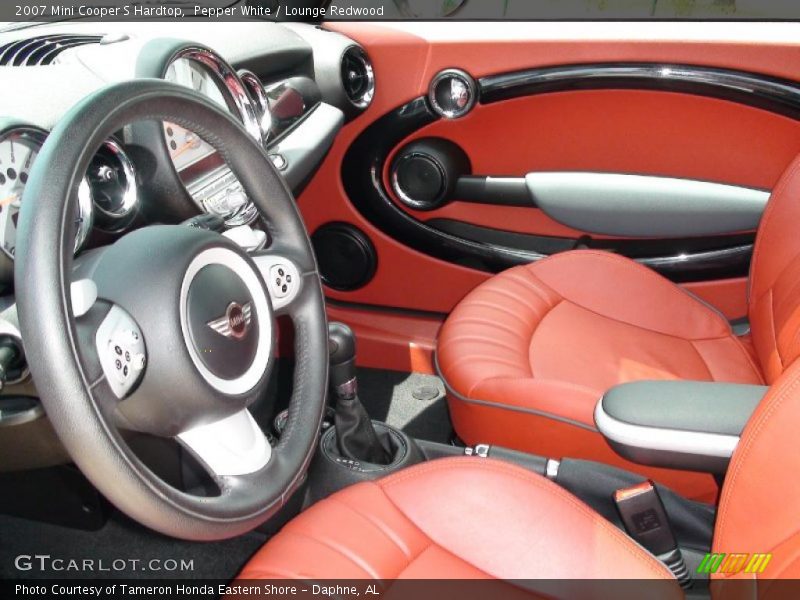 Pepper White / Lounge Redwood 2007 Mini Cooper S Hardtop