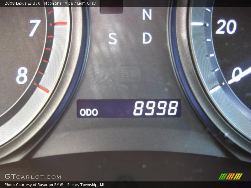 Moon Shell Mica / Light Gray 2008 Lexus ES 350