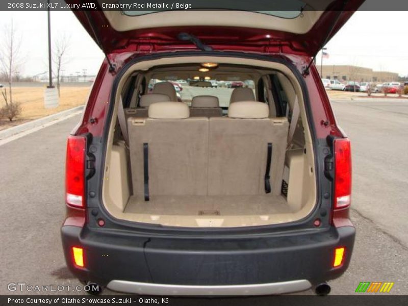Cranberry Red Metallic / Beige 2008 Suzuki XL7 Luxury AWD
