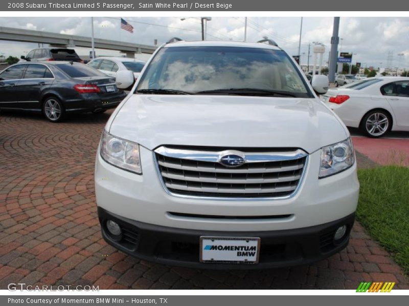 Satin White Pearl / Desert Beige 2008 Subaru Tribeca Limited 5 Passenger