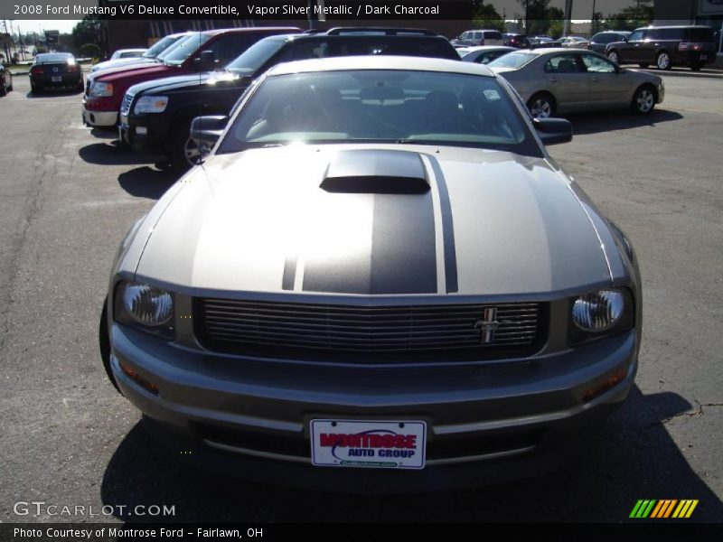 Vapor Silver Metallic / Dark Charcoal 2008 Ford Mustang V6 Deluxe Convertible