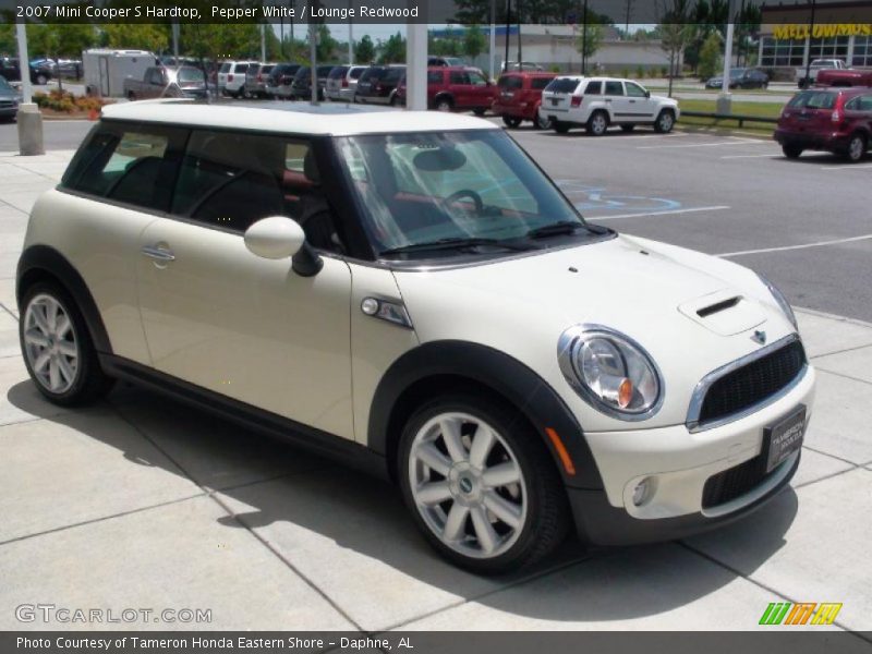 Pepper White / Lounge Redwood 2007 Mini Cooper S Hardtop