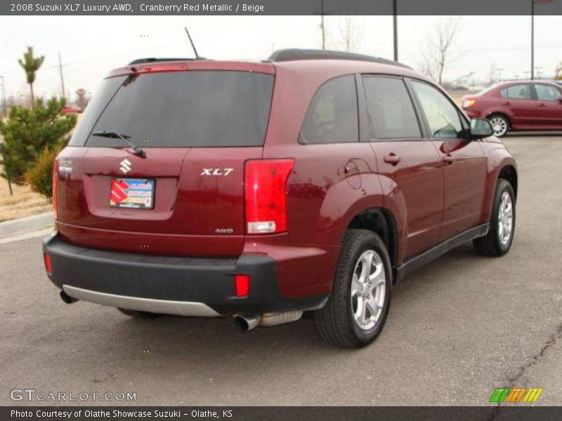 Cranberry Red Metallic / Beige 2008 Suzuki XL7 Luxury AWD